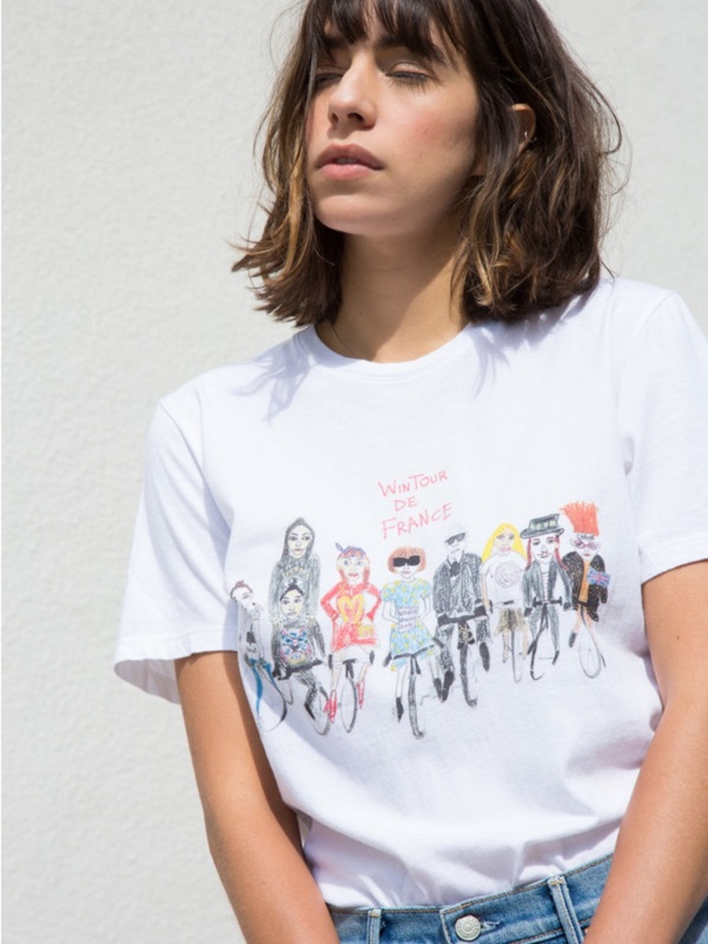 White Women's Short-Sleeve Graphic Tee by